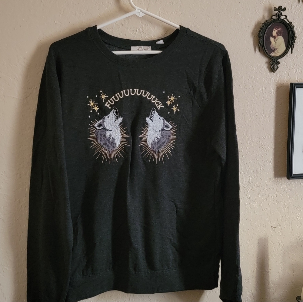 Howling Wolf Fuck Sweater